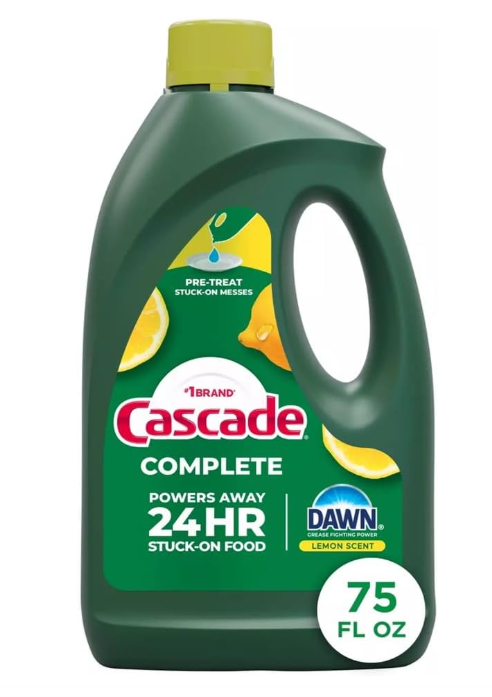 Cascade Complete Gel Allin1 Dishwasher Detergent 75oz