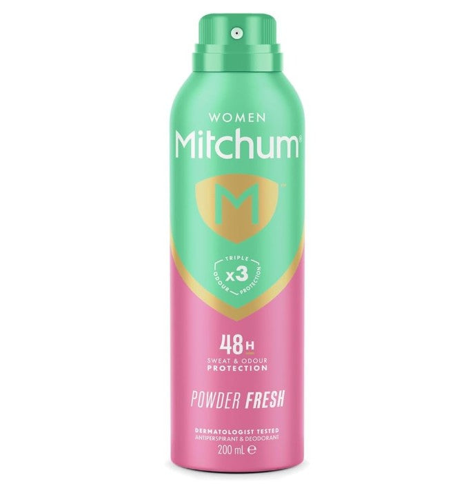 Mitchum Women Triple Odor Defense 48HR Protection Deodorant Spray & Antiperspirant 200ml