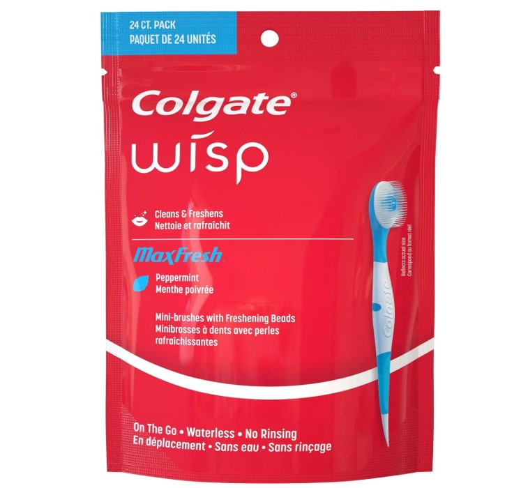 Colgate Wisp Max Fresh Mini Brushes Pack of 24