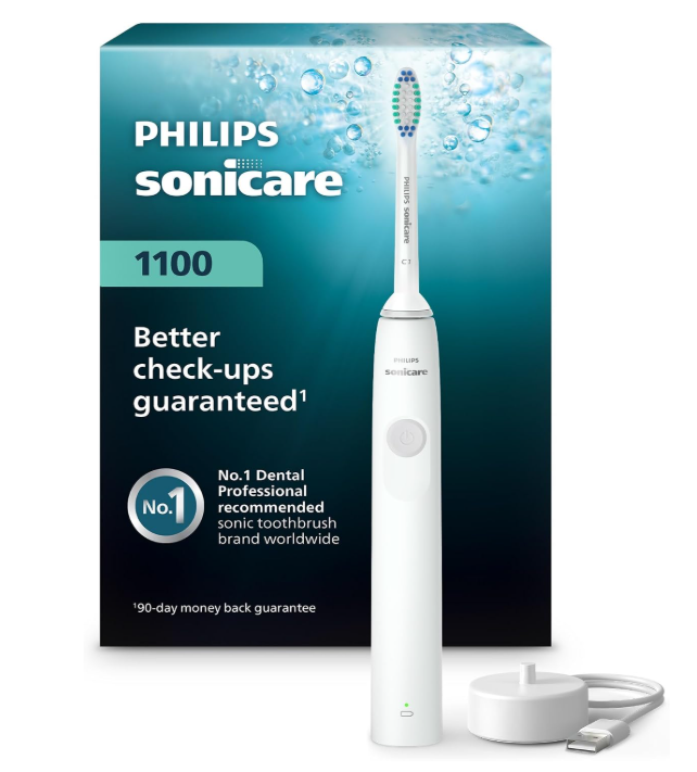 Philips Sonicare 1100 Power Toothbrush Rechargeable Electric Toothbrush White Grey