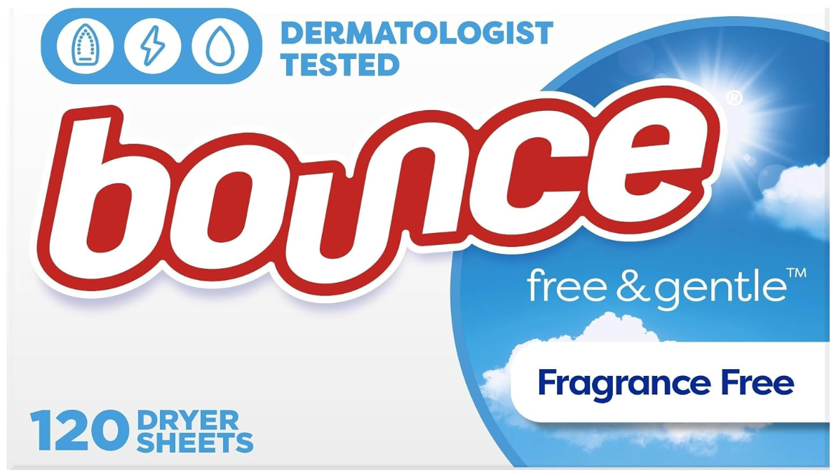 Bounce Free & Gentle Fragrance Free Sheets 120 Count