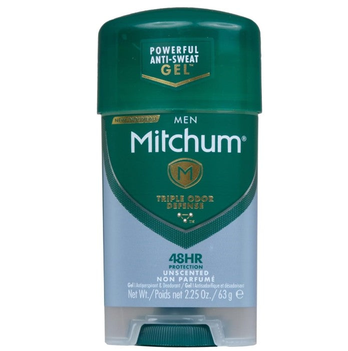 Mitchum Men Gel Antiperspirant Deodorant Unscented 63g
