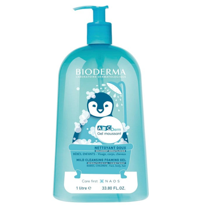 Bioderma ABCDerm Gel Moussant Foaming Gel 1L