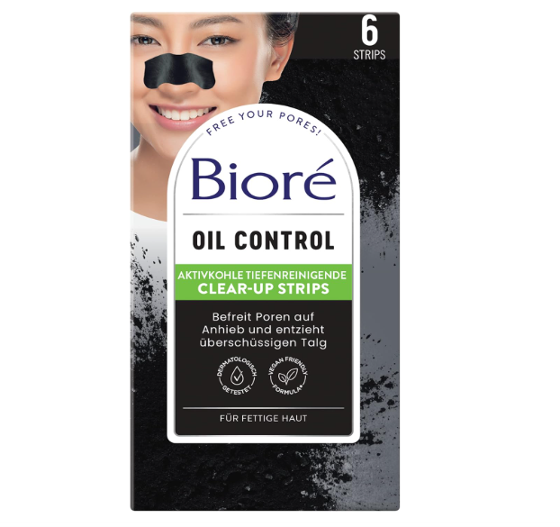 Bioré Deep Cleansing Activated Carbon Clear-Up Strips 6pcs