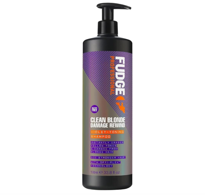 Fudge Professional Clean Blonde Damage Rewind Shampoo 1L