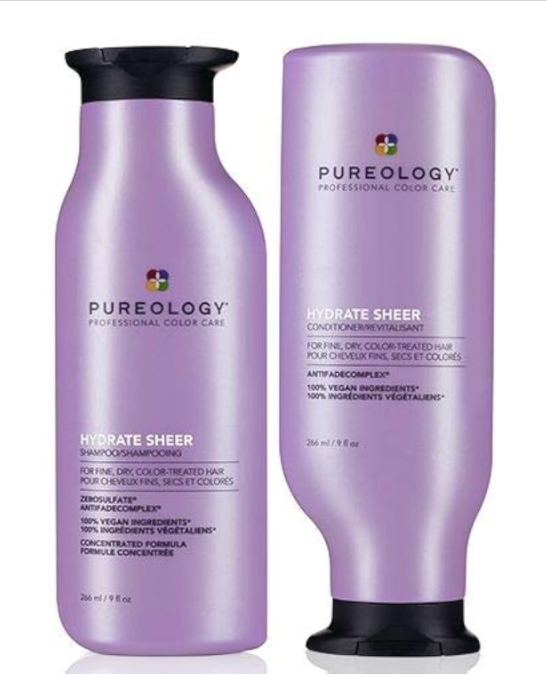 Pureology Hydrate Sheer Shampoo 266ml & Conditioner 266ml