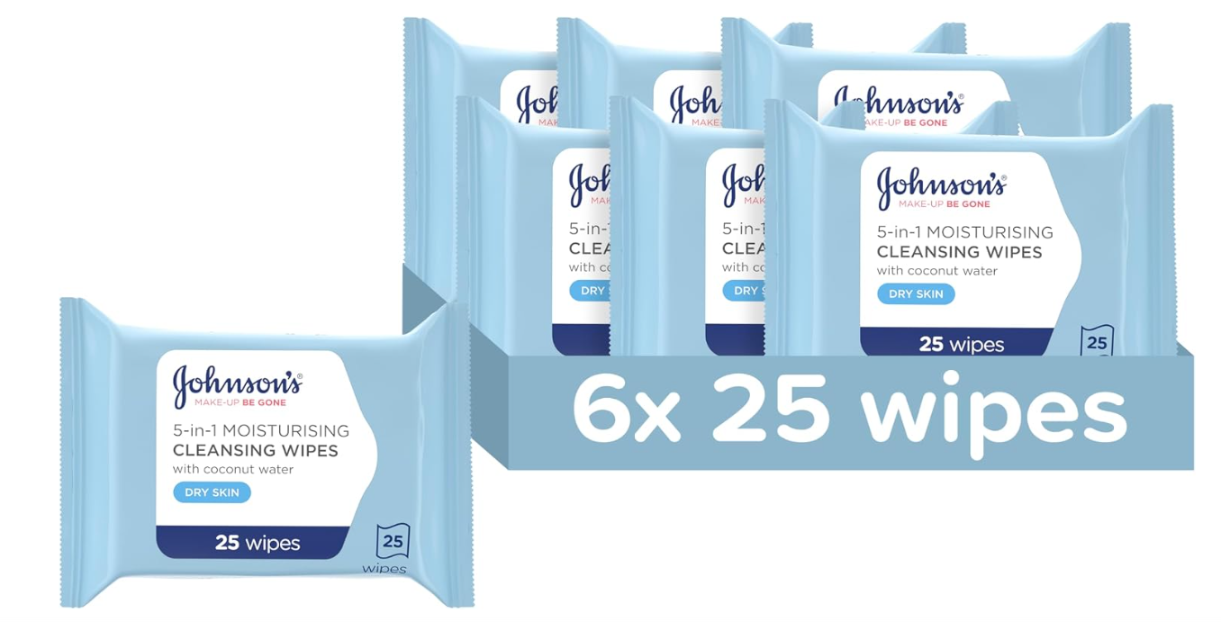Johnson’s Baby Face Care Moisturising Wipes 25 Wipes 6pck