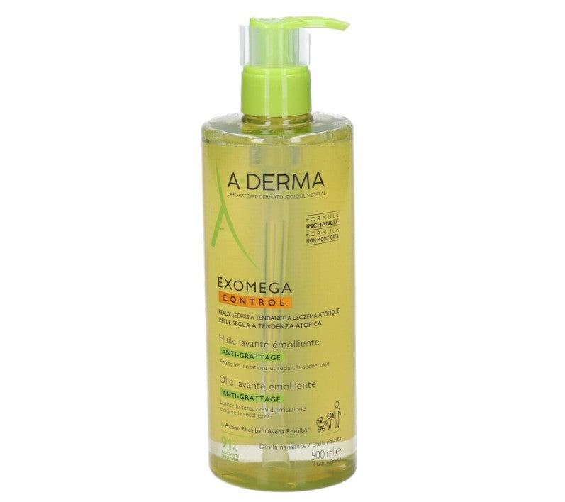 A-Derma Exomega Control Emollient Cleansing Shower Oil 500ml