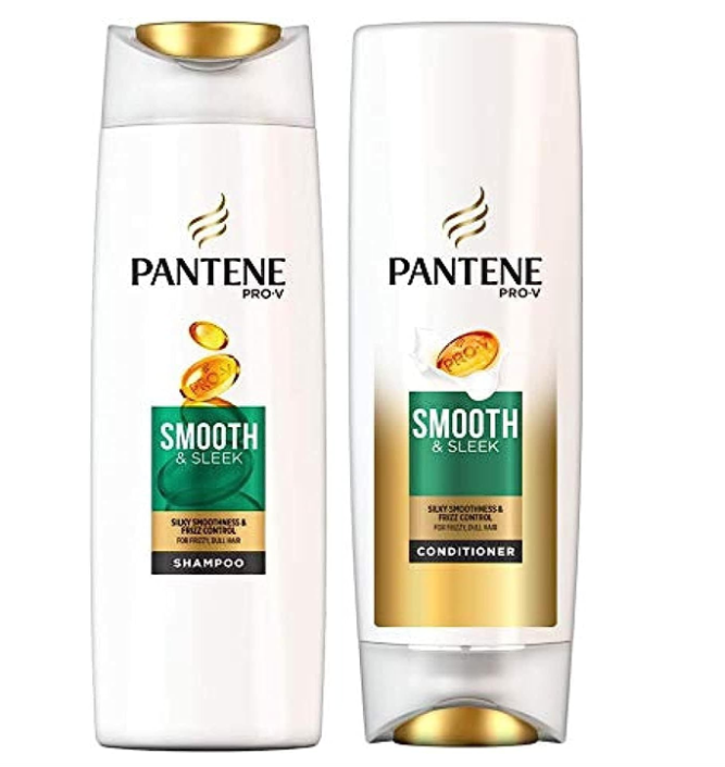 Pantene Pro-V Smooth & Sleek Shampoo 500ml & Conditioner 350ml Set