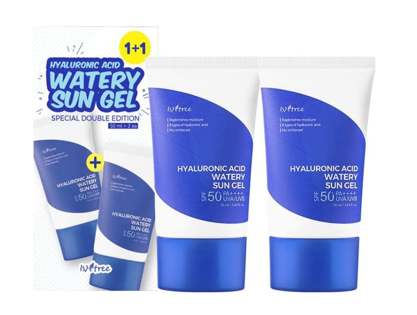 Isntree Hyaluronic Acid Watery Sun Gel SPF50+ PA++++ 2-Pack, 2 x 50ml