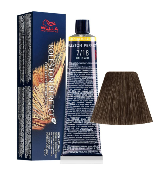 Wella Professionals Koleston Perfect Me 7/18 Medium Blonde Ash Pearl 60ml