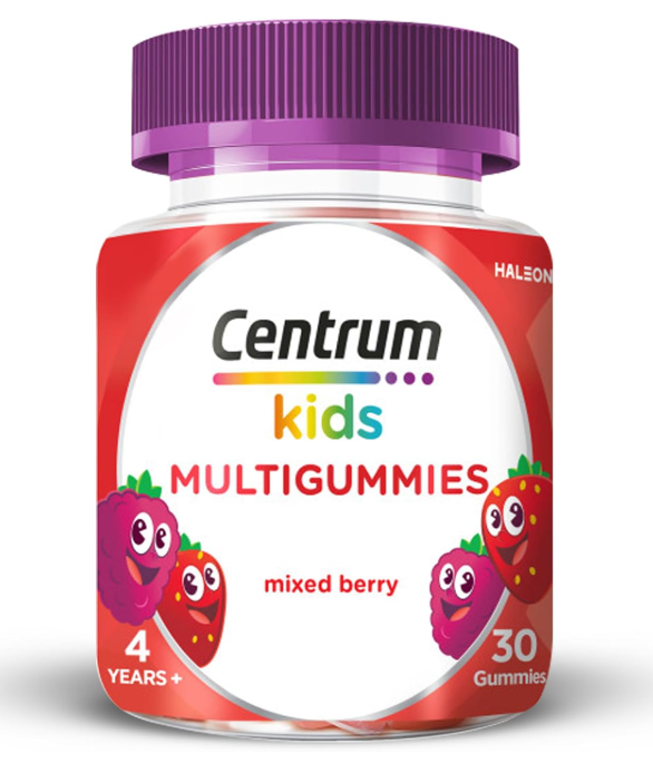 Centrum MultiGummies Mixed Berry Kids Gummy Multivitamins, 30 Pack