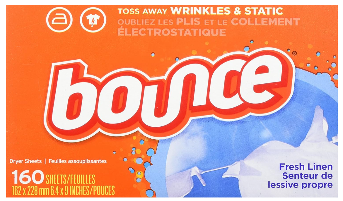 Bounce Fabric Softener Dryer Sheets, Fresh Linen 160 Count