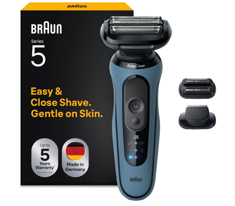 Braun Series 5 Electric Shaver 52-A1820SI Azure