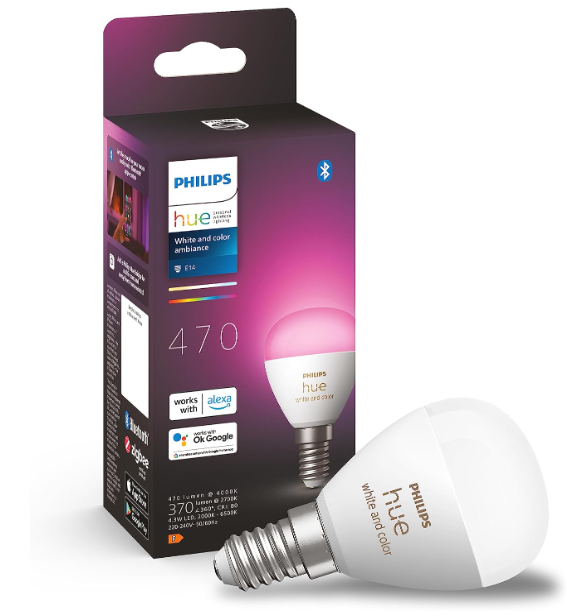 Philips Hue White & Color Ambiance E14 LED Lamp Pack of 1