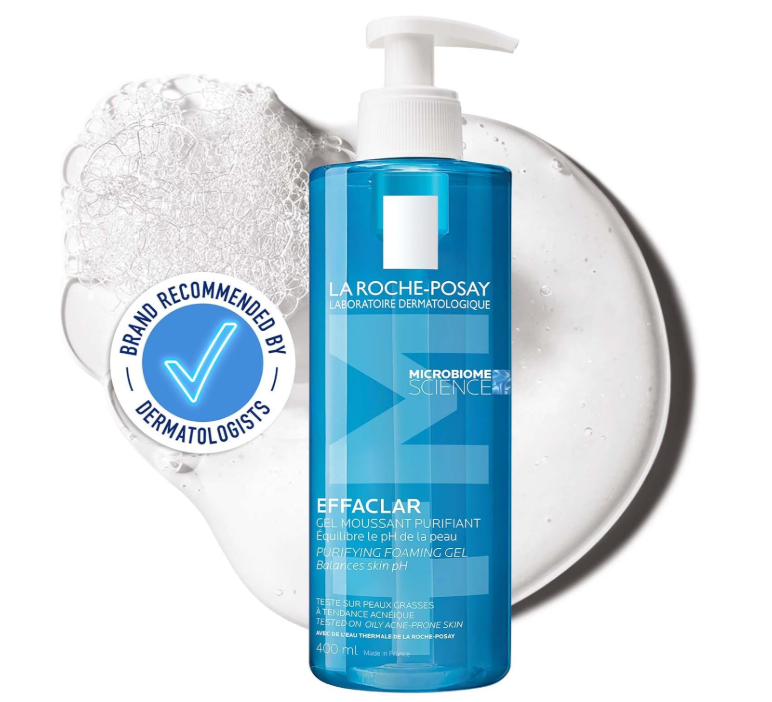 La Roche-Posay Effaclar Purifying Foaming Gel Cleanser for Oily Breakout-Prone Skin 400ml