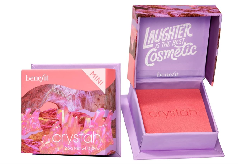 Benefit Crystah Mini Silky-Soft Powder Blush Strawberry Pink 2.5g