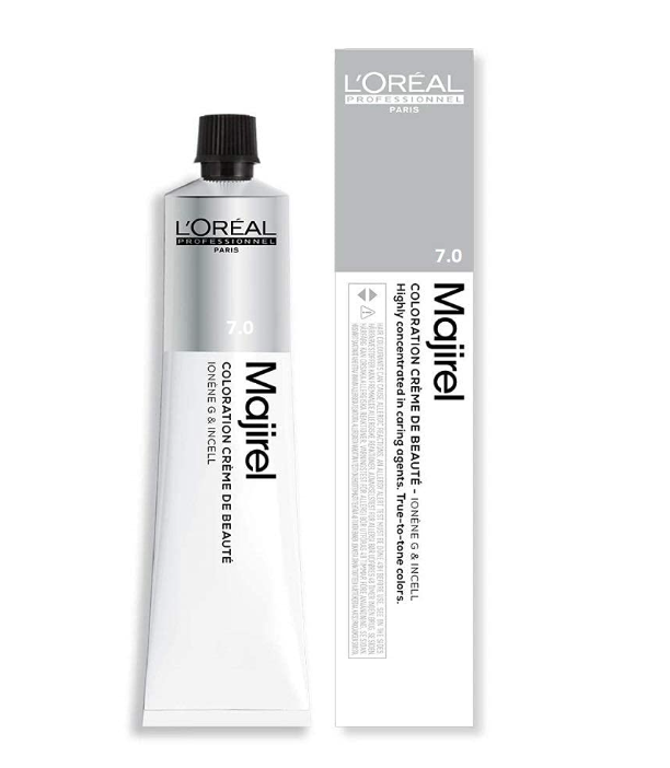 L'Oréal Professionnel Majirel Permanent Hair Color Cream Shade 7.0 Medium Blonde 50ml