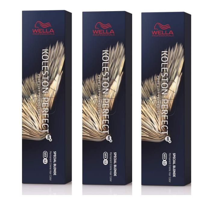 Wella Professionals Koleston Perfect Me 12/81 Special Blonde Pearl Ash 60ml – 3 Pack