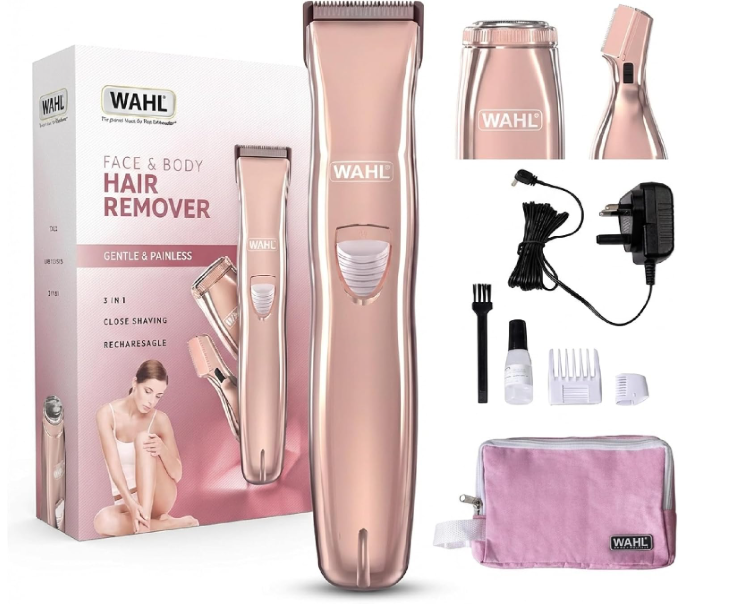 Wahl 3-in-1 Women's Face and Body Hair Trimmer &amp; Rotary Shaver