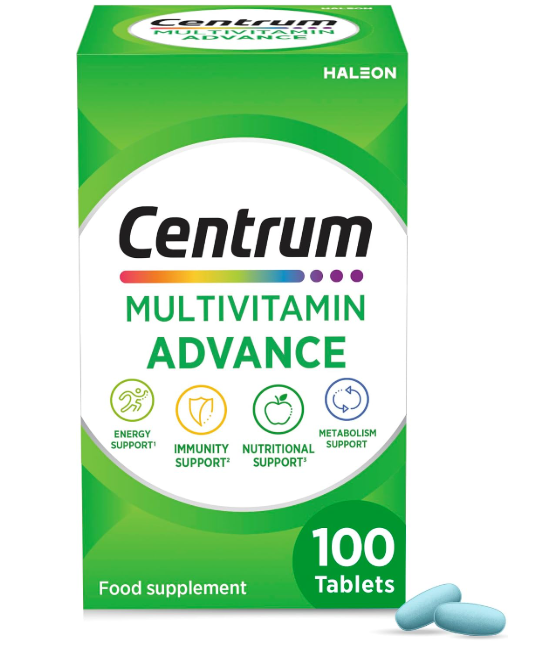 Centrum Advance Multivitamin Tablets, 24 Nutrients, 100 ct
