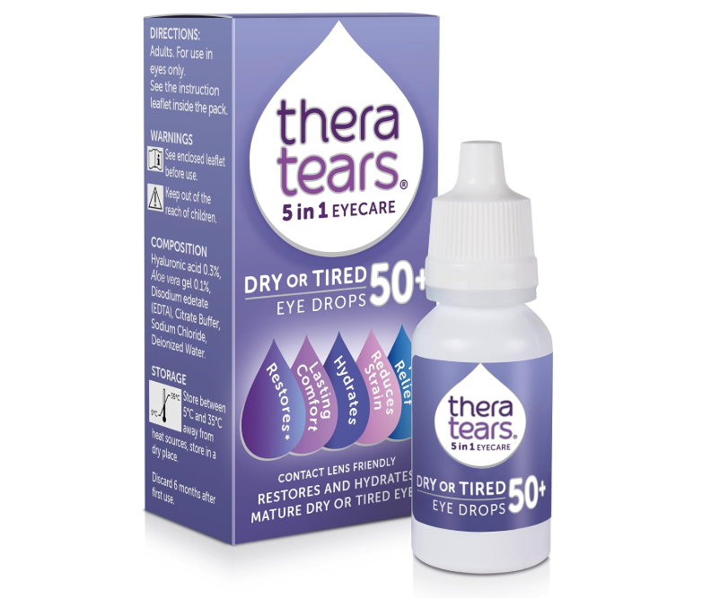 TheraTears 5 in 1 Eyecare Dry or Tired 50+ Eye Drops 10ml