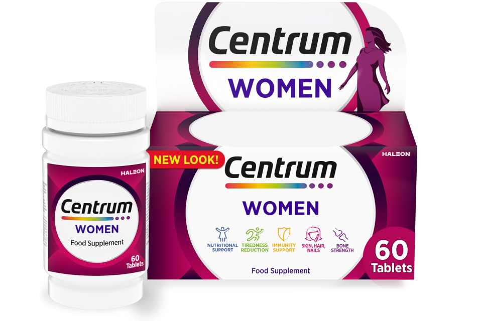Centrum Women Multivitamin Tablets, Vitamins with Iron, 60 Tablets