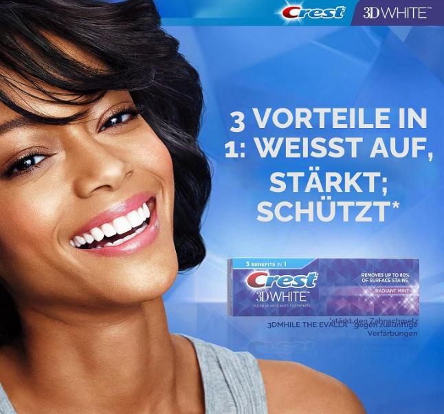 Crest 3D White Radiant Mint Whitening Toothpaste 3.5oz