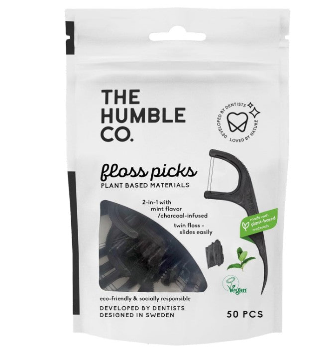 The Humble Co. Plant Based Floss Picks 50 Pack