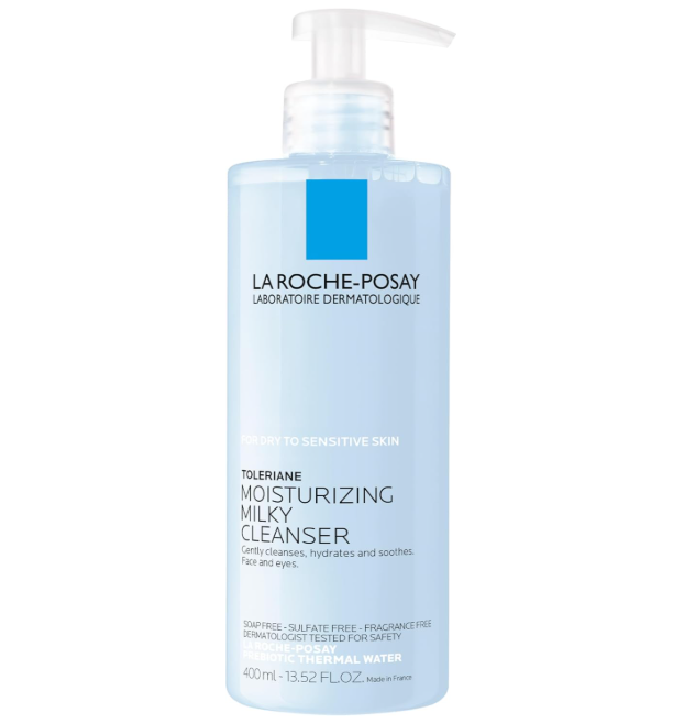 La Roche-Posay Toleriane Dermo Milk Facial Cleanser for Sensitive and Allergy-Prone Skin 200ml