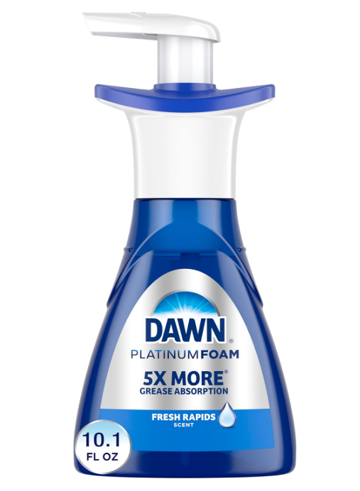 Dawn Platinum Dishwashing Foam Fresh Rapids Scent 10.1fl oz