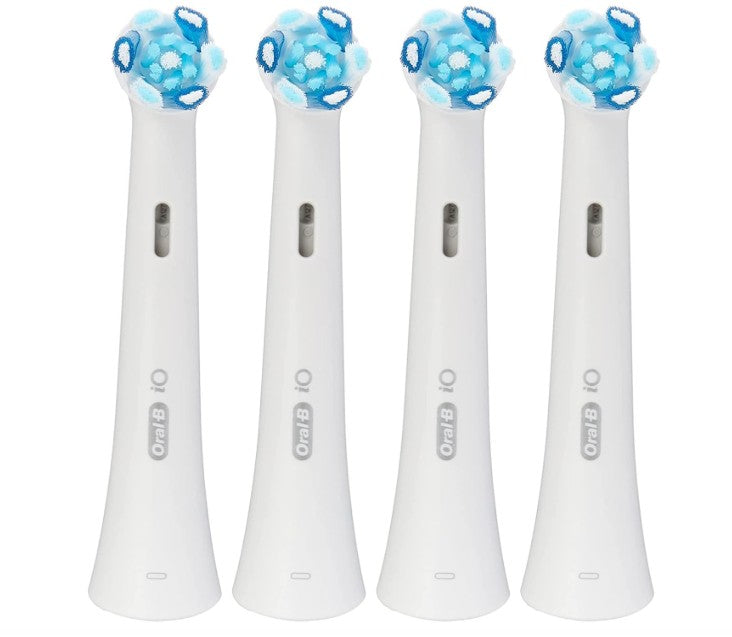 Oral-B iO Ultimate Clean Electric Toothbrush Heads, White, 4pcs