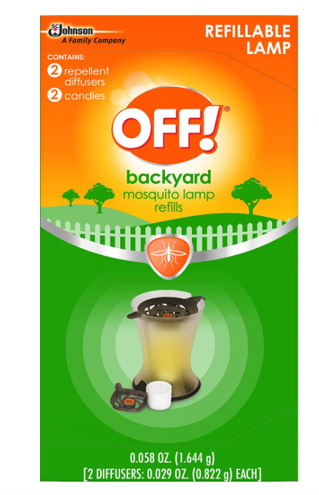 OFF! Backyard Mosquito Lamp Refills 2 Diffusers