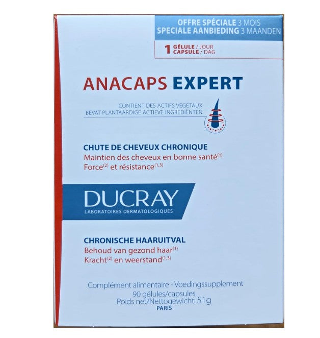 Ducray Anacaps Expert Hair Loss Supplement 90 Capsules
