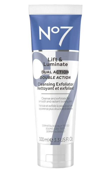 No7 Lift & Luminate Dual Action Cleansing Exfoliator 100ml