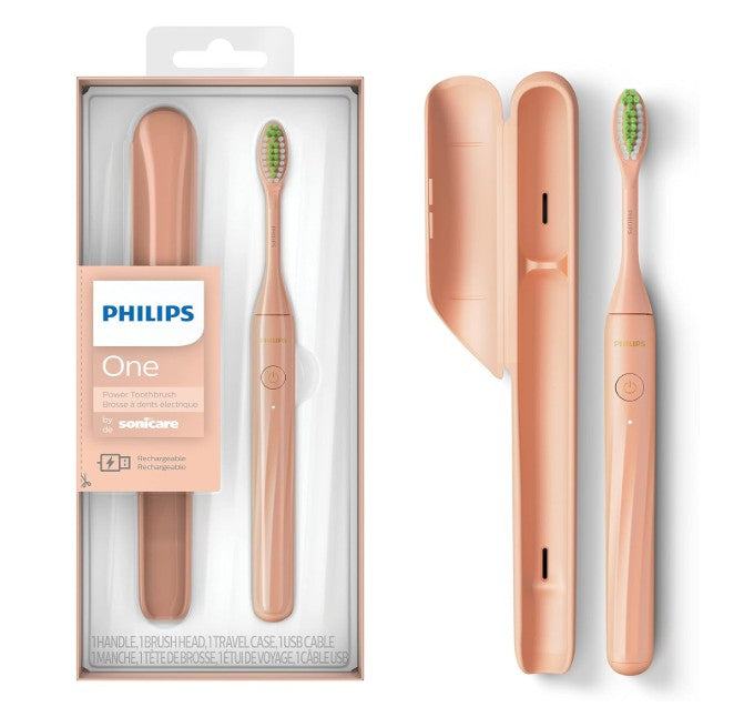 Philips One by Sonicare Rechargeable Electric Toothbrush Champagne HY1200/05