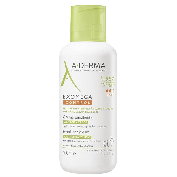 A-Derma Exomega Control Emollient Cream 400ml