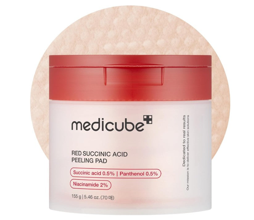 Medicube Red Succinic Acid Panthenol Facial Peeling Pads