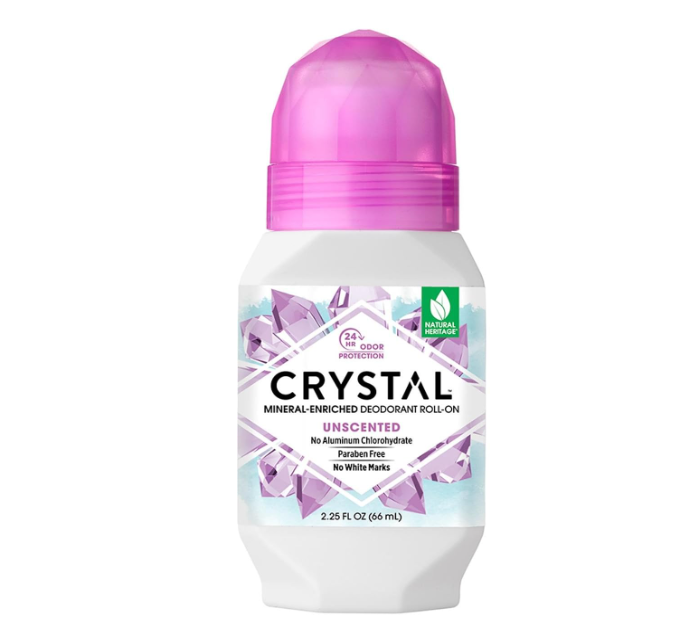 Crystal Essence Mineral Deodorant Roll-On Unscented 66ml