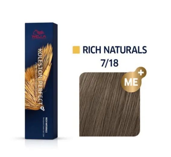 Wella Professionals Koleston Perfect Me 7/18 Medium Blonde Ash Pearl 60ml