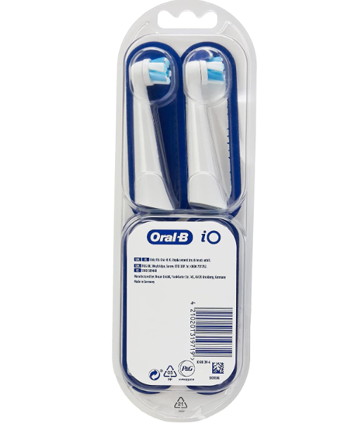 Oral-B iO Ultimate Clean Replacement Brush Heads White 4 Pack