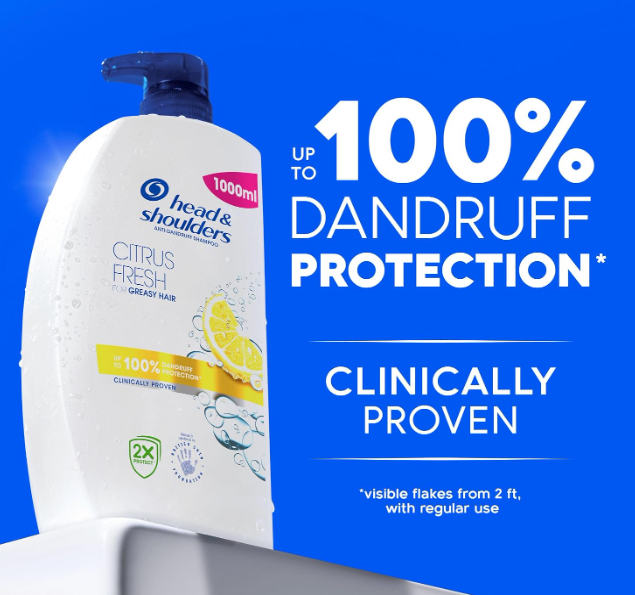 Head & Shoulders Citrus Fresh Anti Dandruff Shampoo 1L