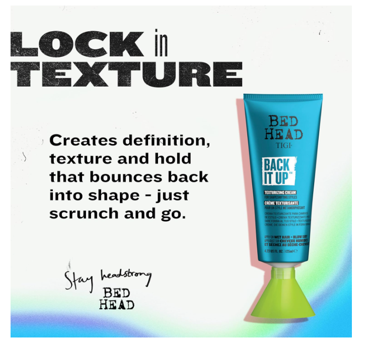 Bed Head by TIGI Back It Up Texture Cream 125ml