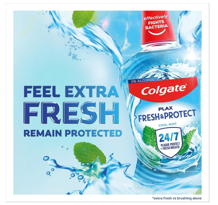 Colgate Plax Cool Mint Mouthwash 100ml 12-Pack