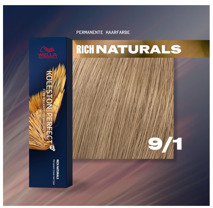 Wella Professionals Koleston Perfect Me 9/1 Light Blonde Ash 60ml