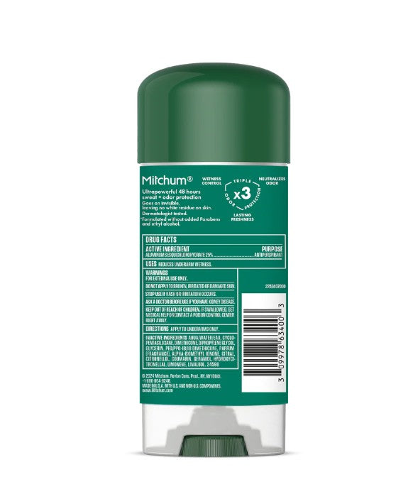 Mitchum Men Gel Antiperspirant Deodorant 96g