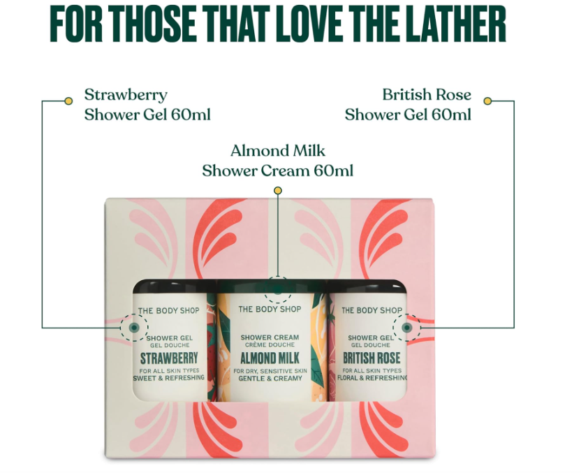 The Body Shop Shower Gel Trio Gift Set