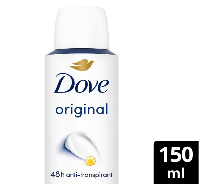Dove Original Antiperspirant Deodorant Spray 150ml