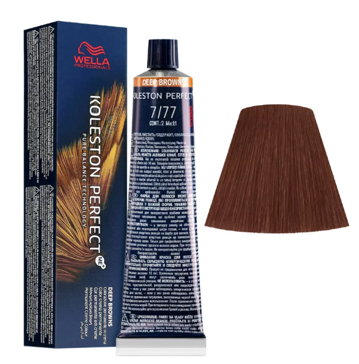 Wella Professionals Koleston Perfect Me 7/77 Medium Blonde Brown 60ml – 2 Pack