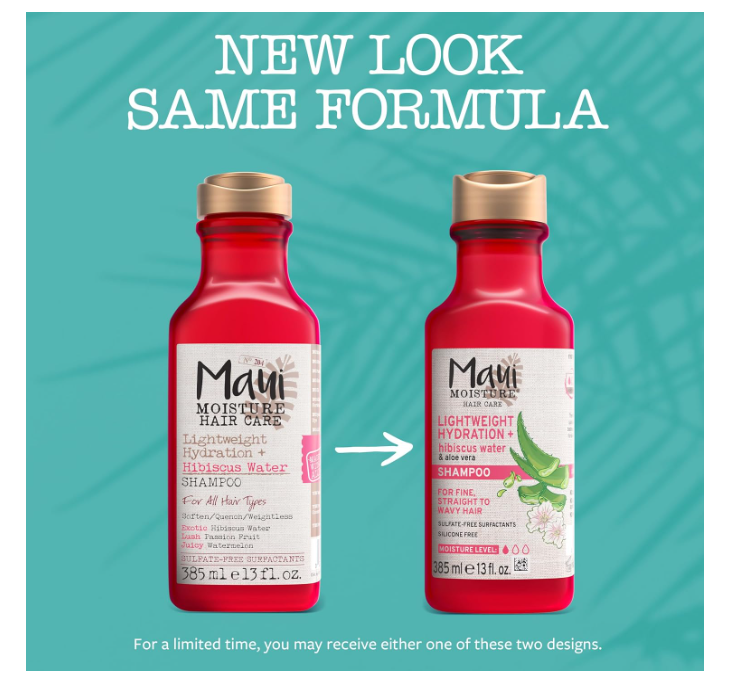 Maui Moisture Lightweight Hydration + Hibiscus Water Shampoo 385ml